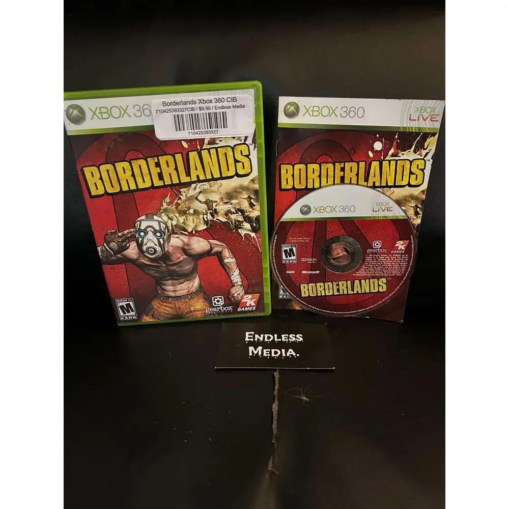 Borderlands Microsoft Xbox 360 CIB Video Game